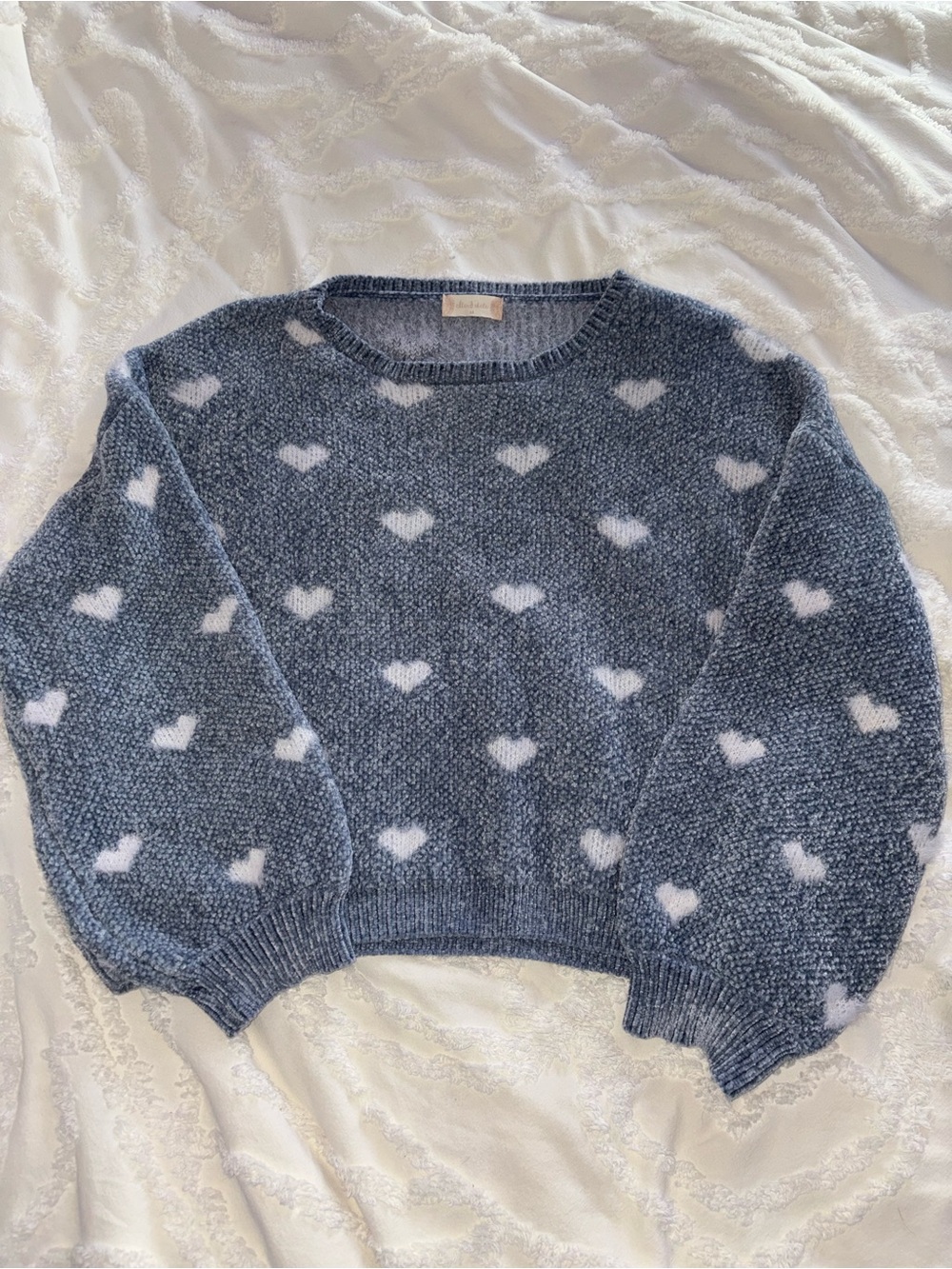 Altar’d State Blue Heart Pattern Sweater
